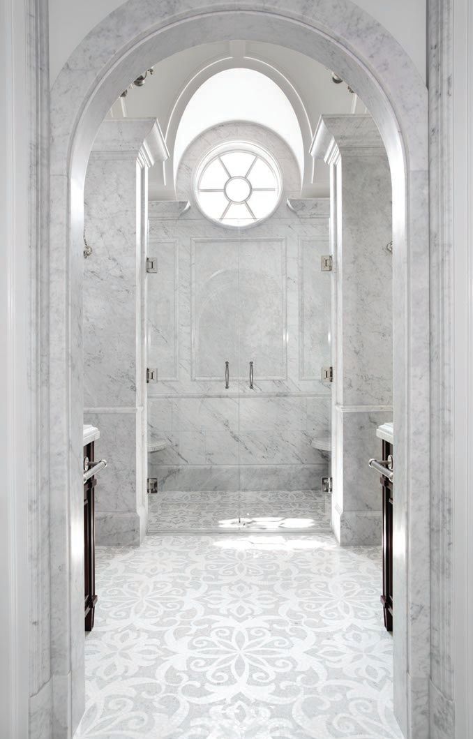 An ethereal bathroom interior by Traci Rhoads PHOTO BY: RASHUN HAYES