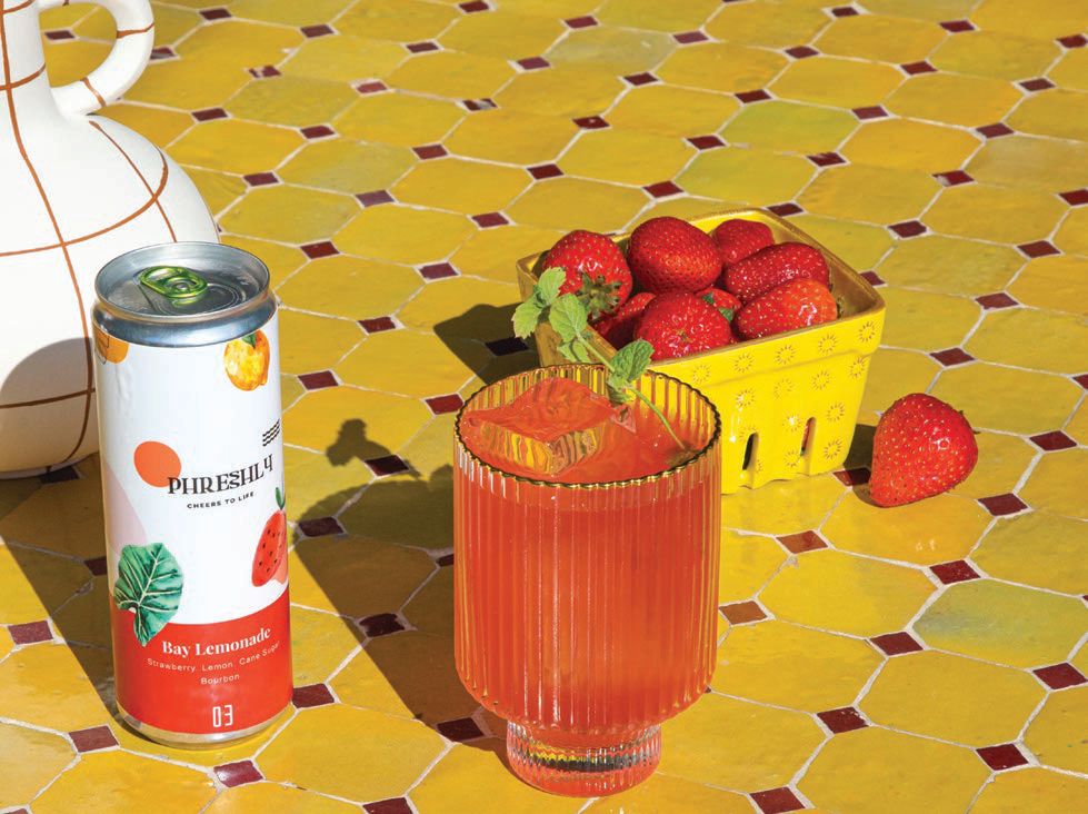 Phreshly’s Bay Lemonade cocktail highlights refreshing citrus and strawberry flavors PHOTO COURTESY OF PHRESHLY