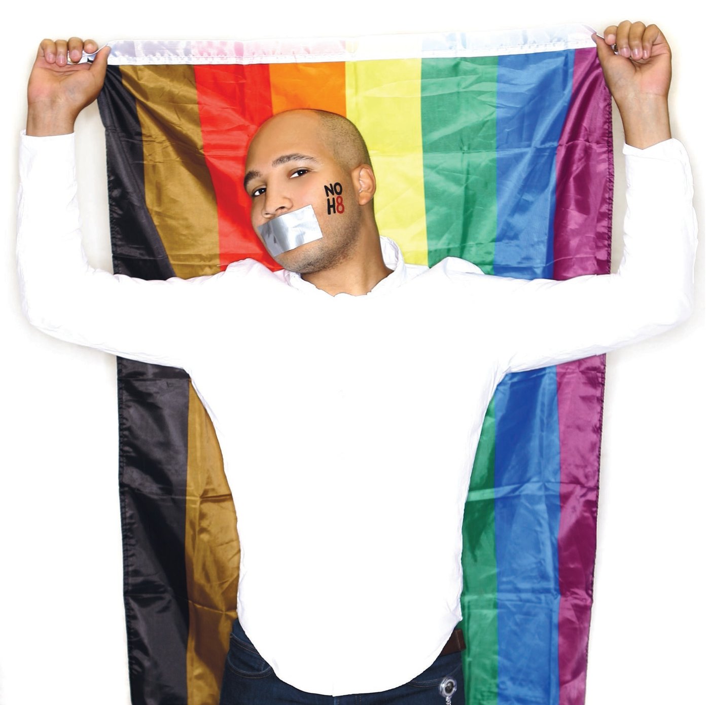 City of Atlanta Director of LGBTQ Affairs Malik Brown in a snap from the NOH8 Campaign