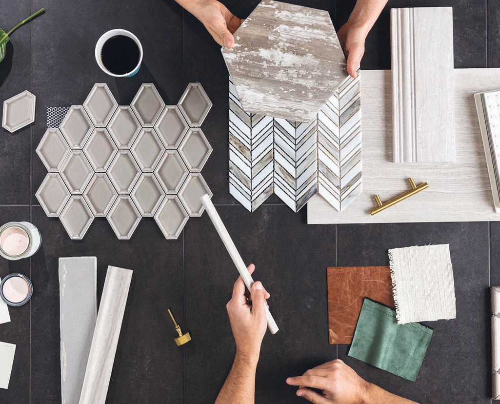 Picking a tile that is both dynamic and blends well with the rest of your decor can be difficult, but, luckily, these experts are here to help, PHOTO: COURTESY OF THE TILE SHOP;