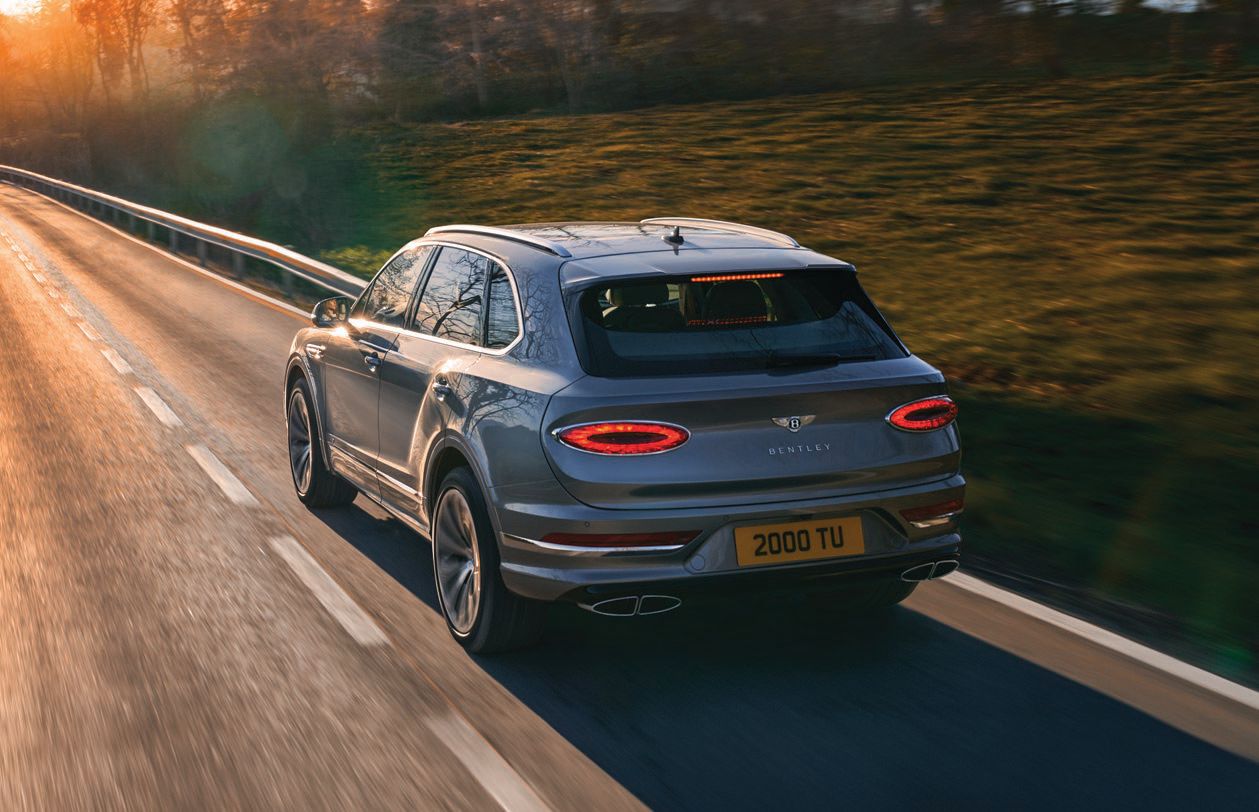 Bentley Bentayga v8 hits a top speed of 180 mph. BENTLEY PHOTO COURTESY OF BRAND