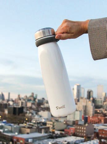 “I never leave the house without water. S’well is fantastic, and keeps the contents ice cold for hours on end!” swell.com PHOTO COURTESY OF BRANDS
