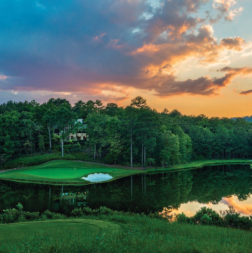 Hole 17 at FarmLinks is called the Big Gulp and features a gorgeous body of water. PURSELL FARMS PHOTO BY DON NAMAN