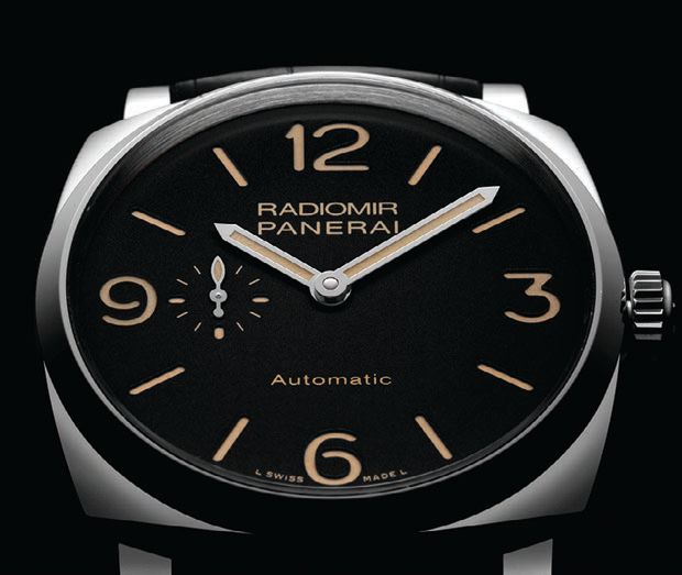 Panerai Radiomir 1940 3 Days Automatic Acciaio 45 mm, a similar style to what Warfield owns, panerai.com PHOTO COURTESY OF BRAND PHOTOGRAPHED BY PATRICK HEAGNEY
