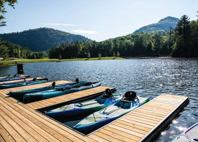 Hampton Lake offers a variety of activities for all ages including kayaking, canoeing, fishing and more. PHOTO COURTESY OF HIGH HAMPTON