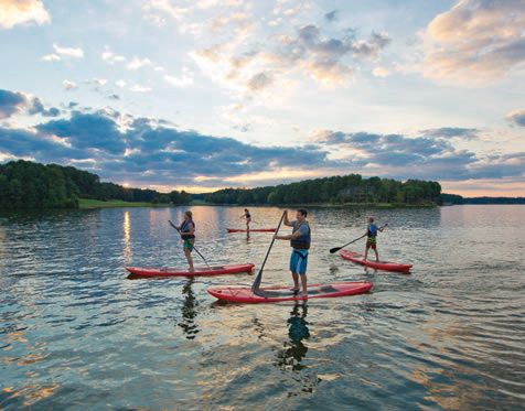Paddleboarding is an activity that satisfies both your need for nature and for exercise PHOTO COURTESY OF REYNOLDS LAKE OCONEE