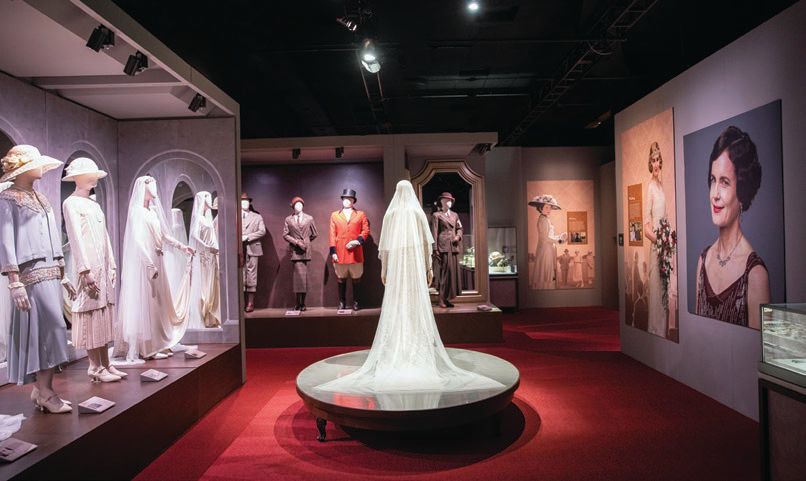 The exhibit showcases many of Downton Abbey’s most iconic costumes. BY DANIEL STABLER