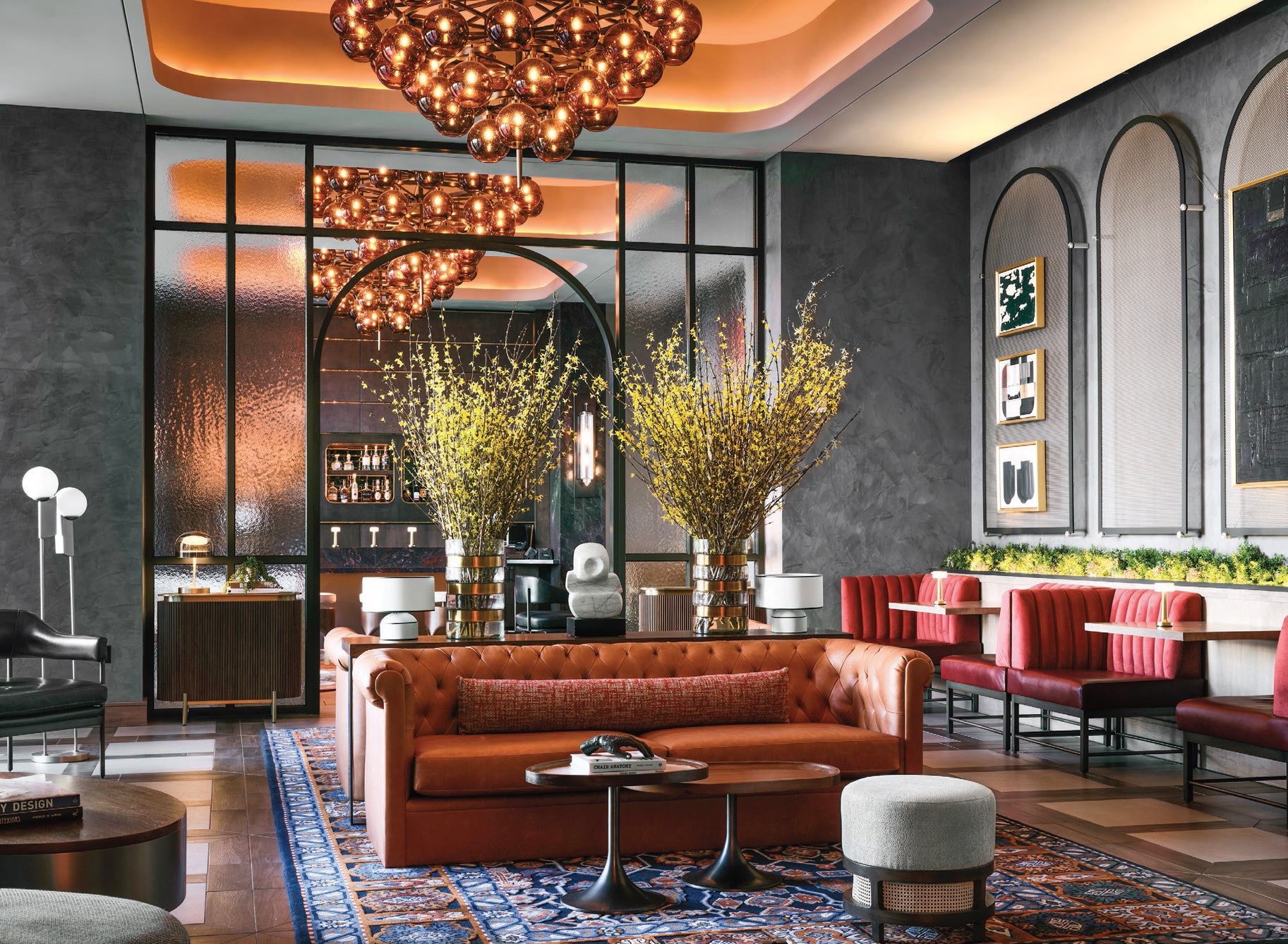 Thompson Buckhead’s interiors, including the lobby pictured here, were brought to life by Studio 11 Design PHOTO BY DOUGLAS FRIEDMAN