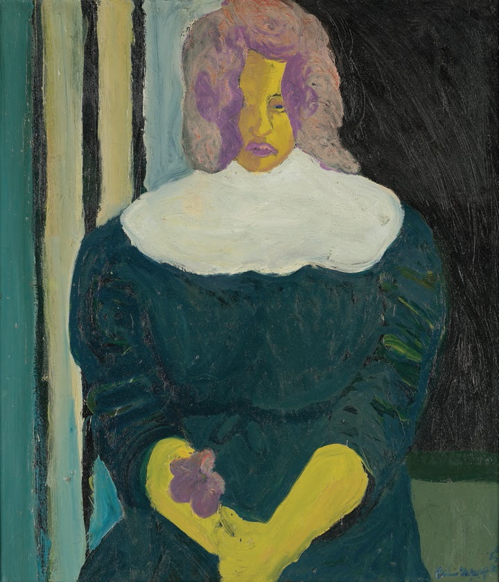 Bob Thompson, “Woman with Flower” (1959, oil on canvas), 42 inches by 36 1/2 inches PHOTO: MINNEAPOLIS INSTITUTE OF ART