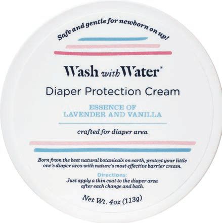 “I’ve learned as a mom of six that accessibility is everything; I love that Wash with Water is in a tub and not a tube.” Wash with Water diaper protection cream, washwithwatercare.com PHOTO COURTESY OF BRANDS