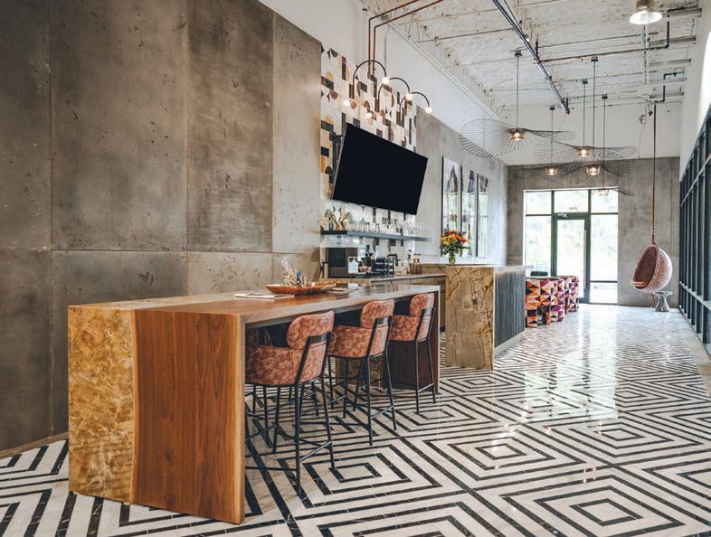 Ciot Atlanta’s showroom is multifaceted, allowing guests to design their dream bathroom, grab a coffee or cheers to a kitchen remodel with some bubbly