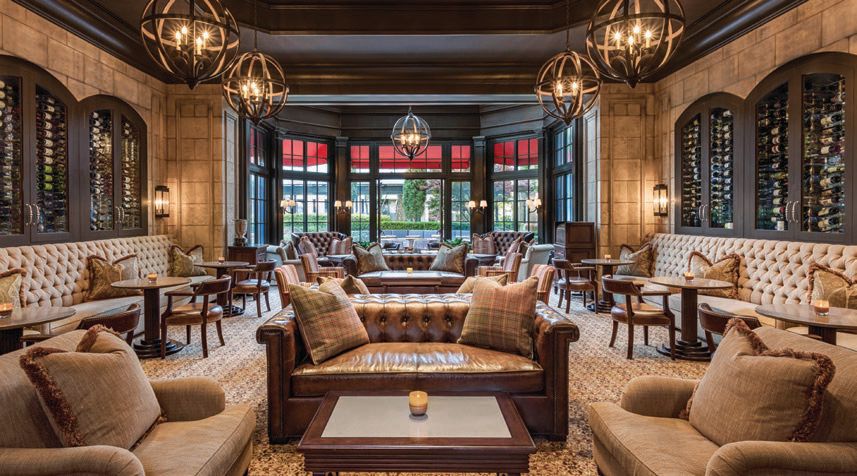 The signature bar and lounge area at The St. Regis Atlanta is dimly lit and perfect for slow sipping. KALE ME CRAZY PHOTO BY ALYSSA FAGIEN